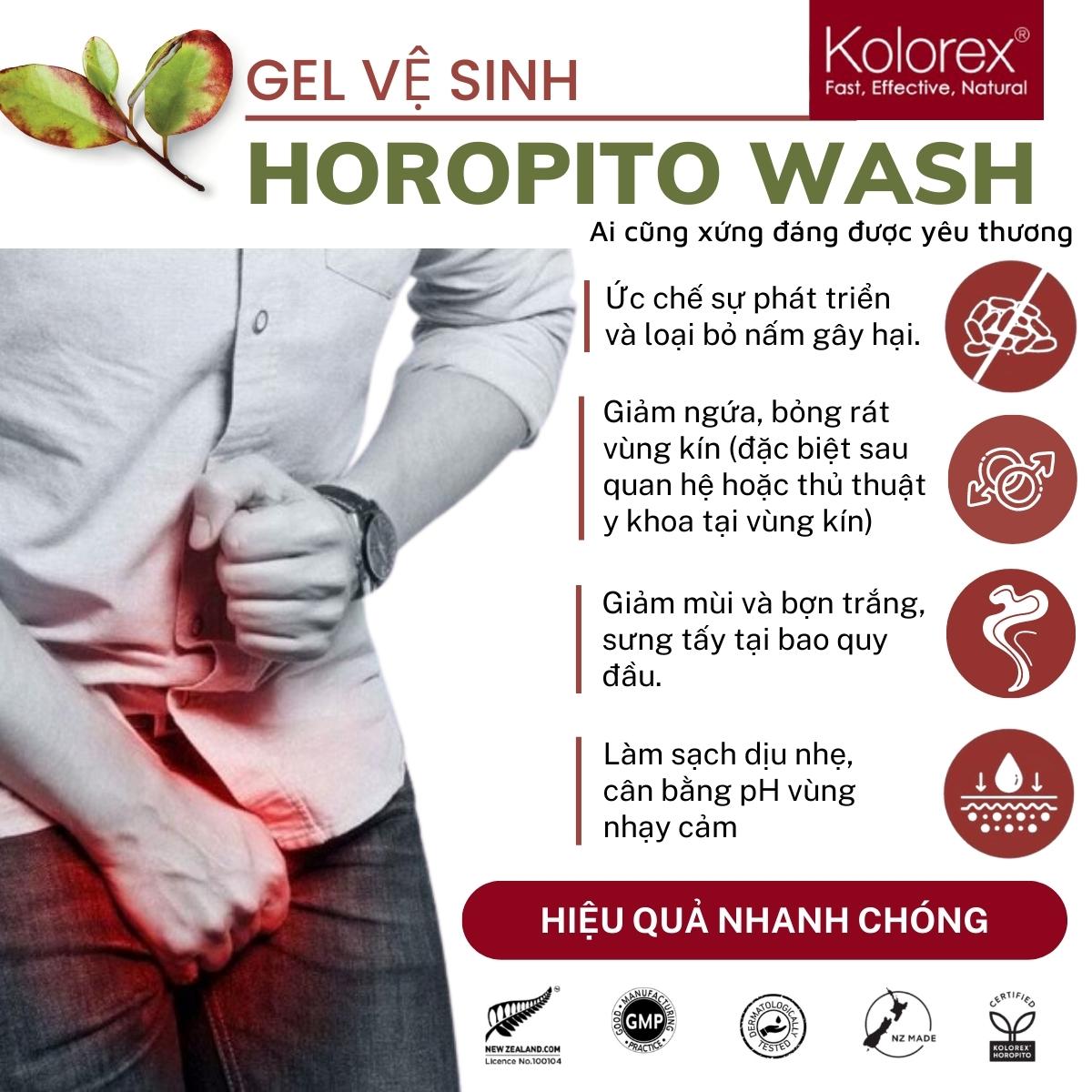 Gel vệ sinh Kolorex Intimate Care Horopito Wash 100ml - Dr Chubby